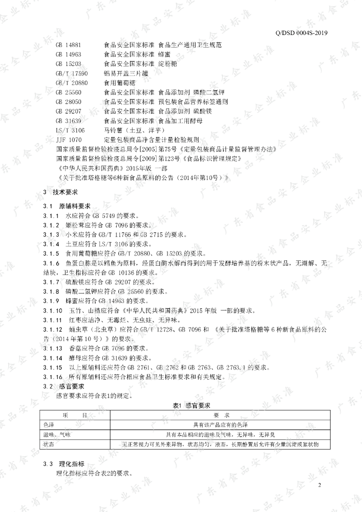 Q/DSD 0004S-2019 标准预览