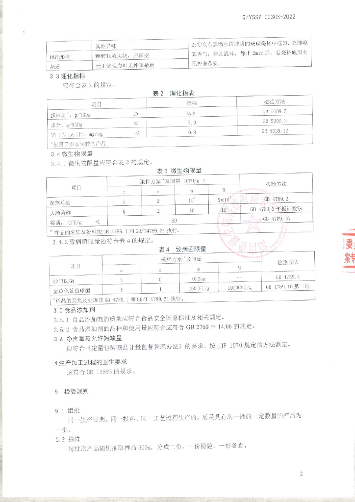 Q/YSSY 0030S-2022 标准预览