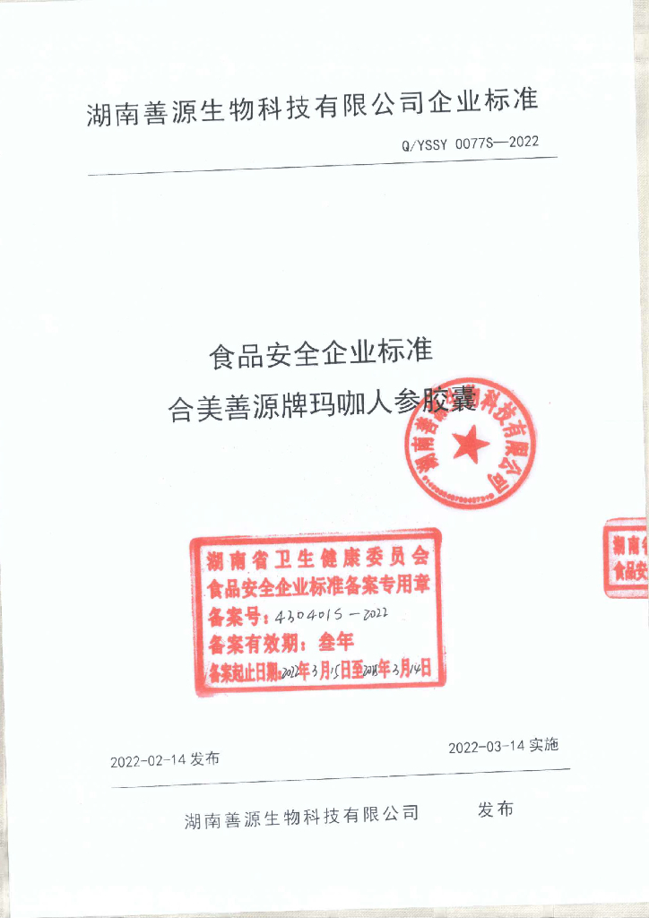 Q/YSSY 0077S-2022 标准预览