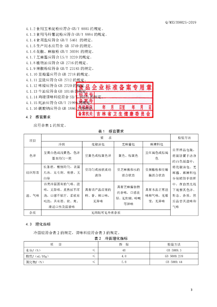 Q/MXST 0002S-2019 标准预览