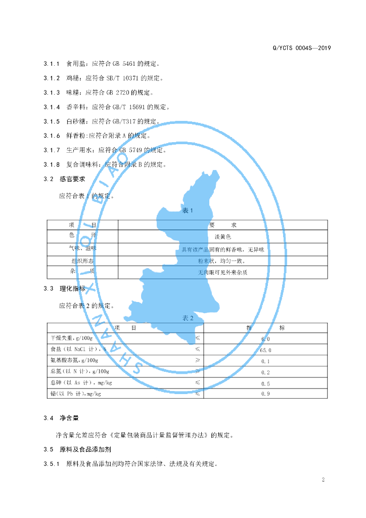 Q/YCTS 0004S-2019 标准预览
