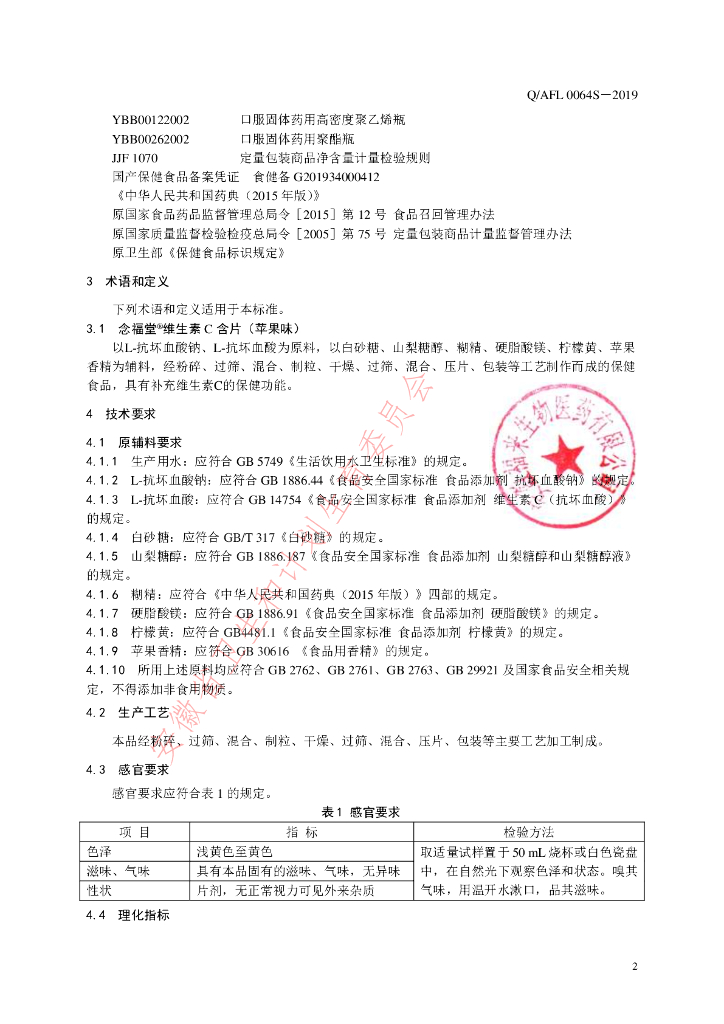 Q/AFL 0064S-2019 标准预览