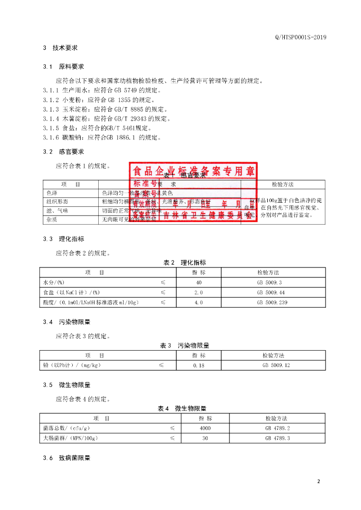 Q/HTSP 0001S-2019 标准预览