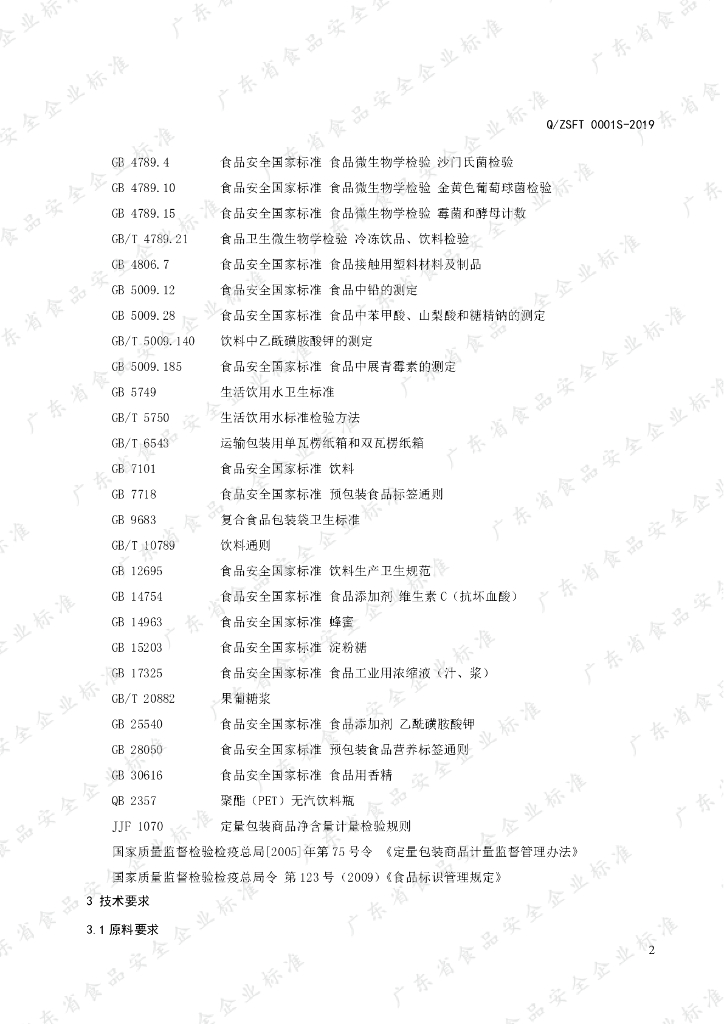 Q/ZSFT 0001S-2019 标准预览