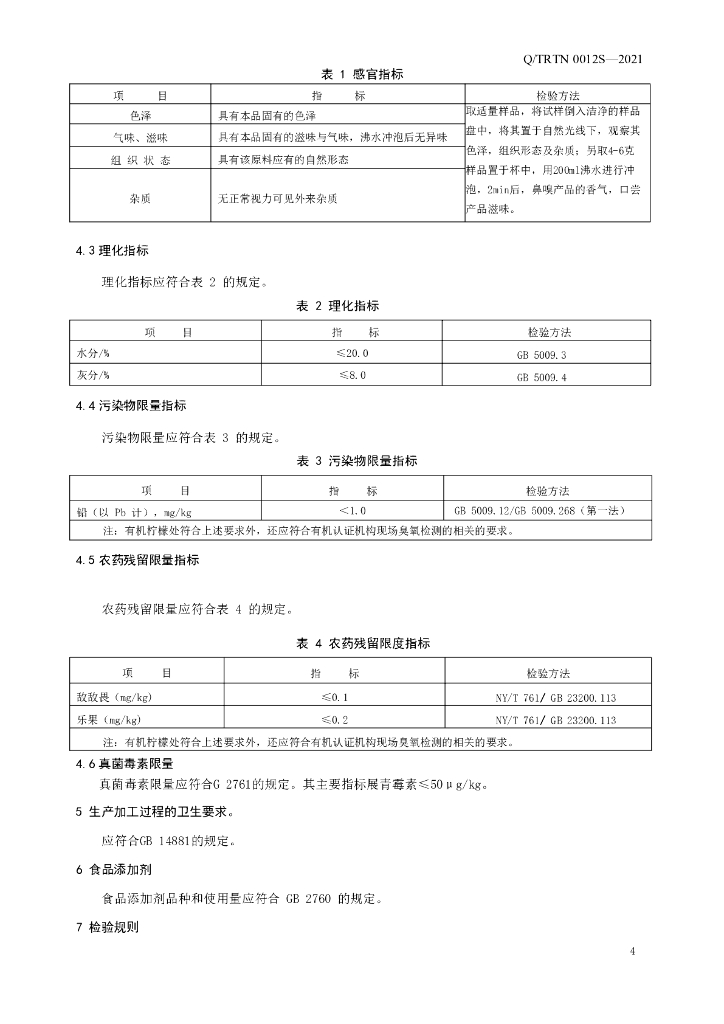 Q/TRTN 0012S-2021 标准预览