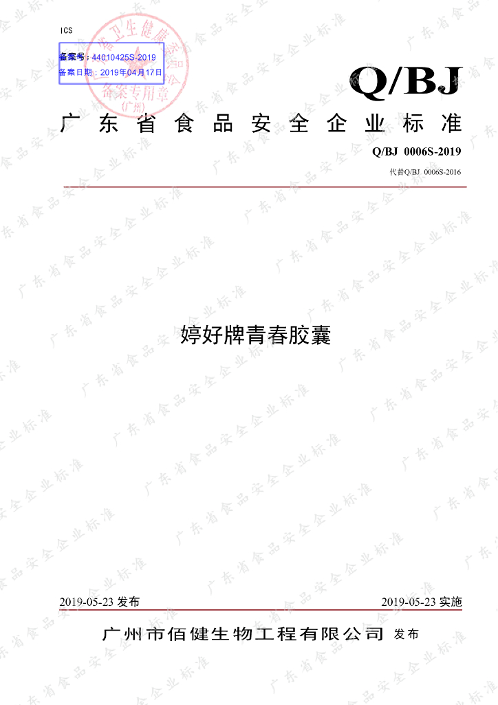 Q/BJ 0006S-2019 标准预览
