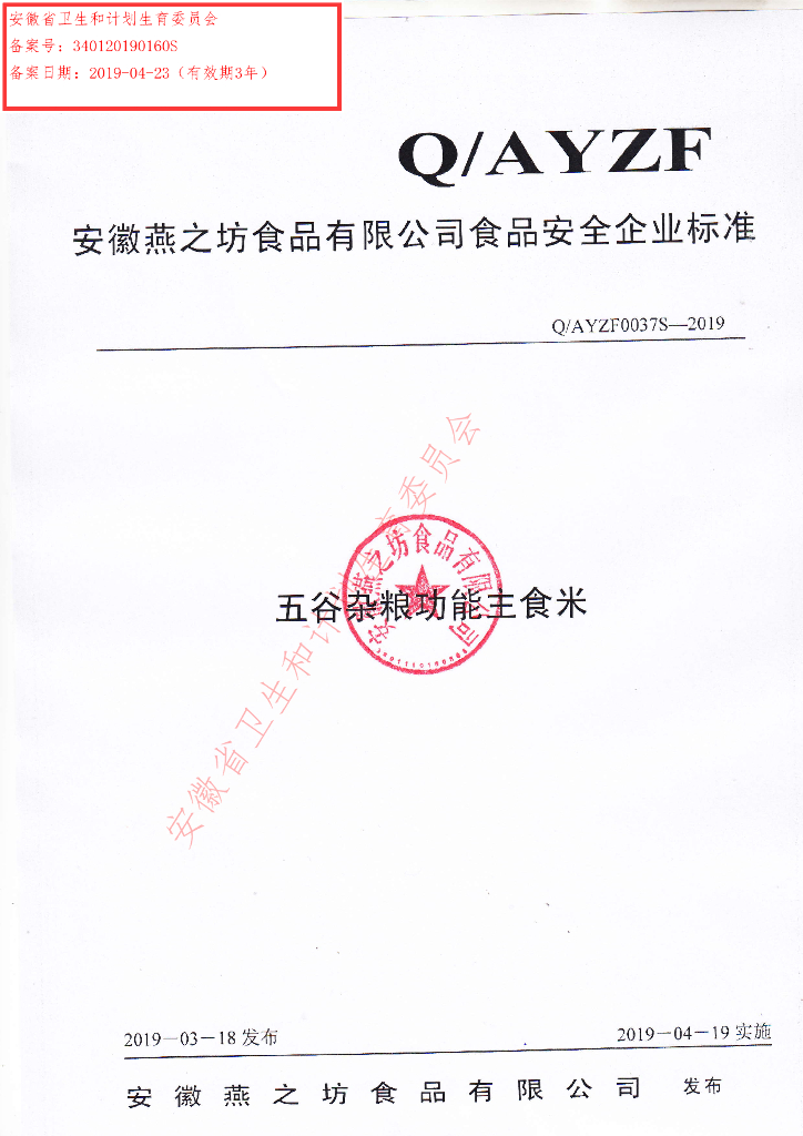 Q/AYZF 0037S-2019 标准预览