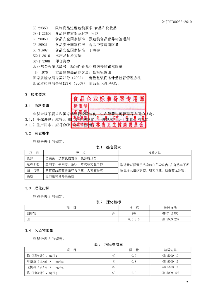 Q/JDST 0002S-2019 标准预览