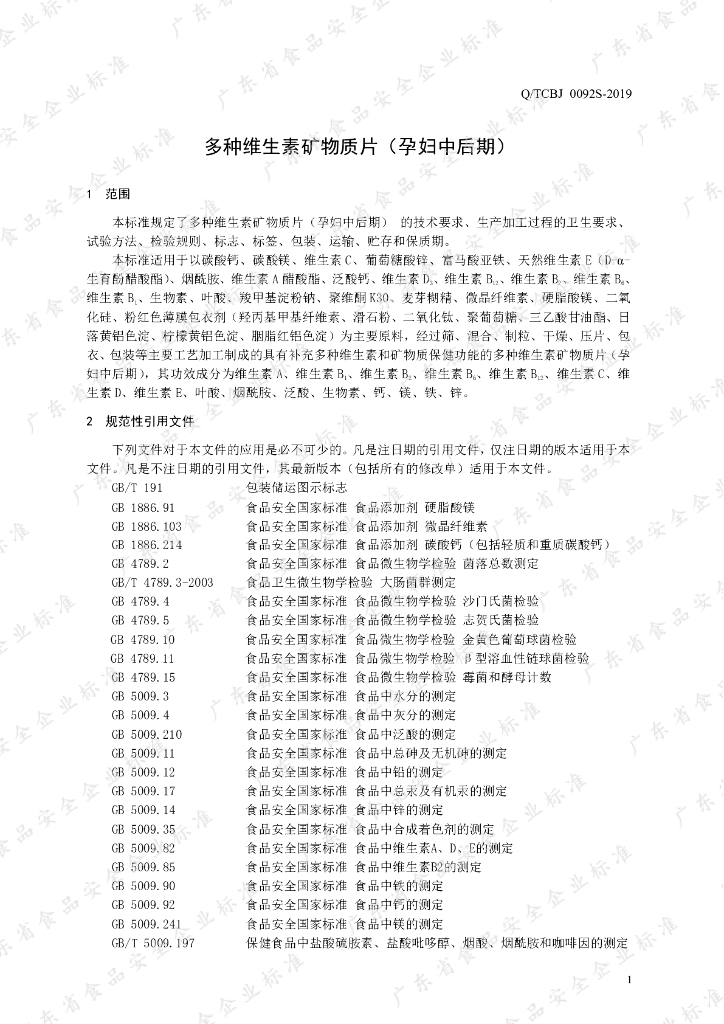 Q/TCBJ 0092S-2019 标准预览