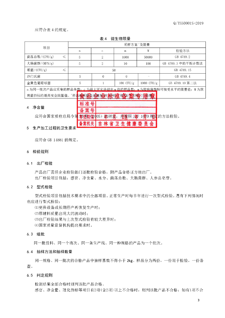 Q/TSS 0001S-2019 标准预览
