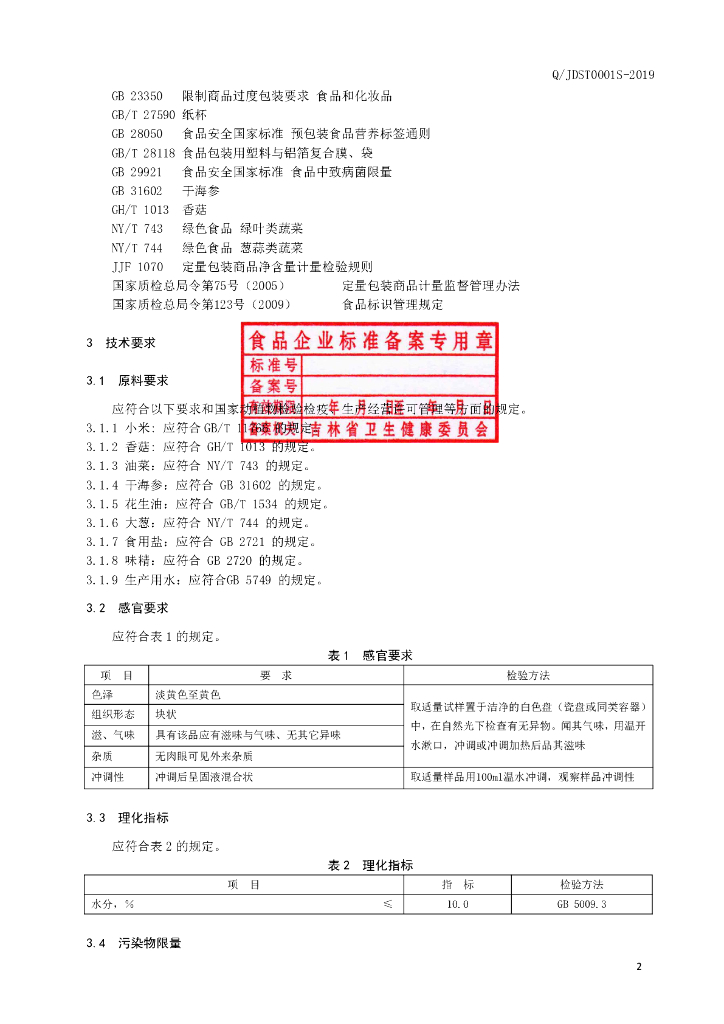 Q/JDST 0001S-2019 标准预览