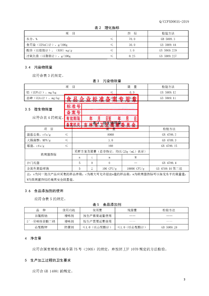 Q/CCPX 0003S-2019 标准预览