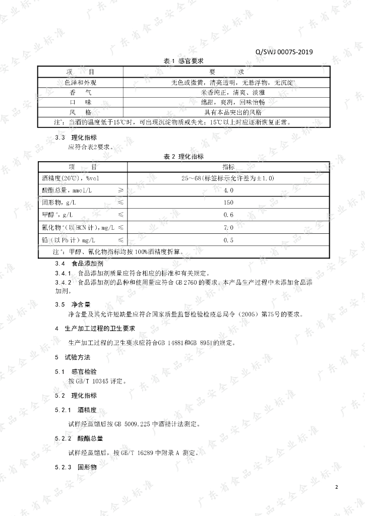 Q/SWJ 0007S-2019 标准预览