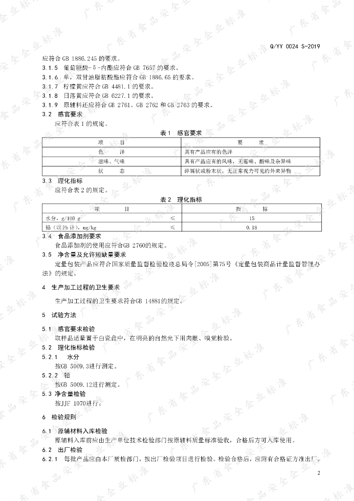 Q/YY 0024S-2019 标准预览