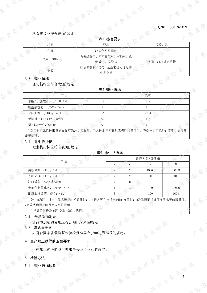 Q/XZR 0001S-2021 标准预览