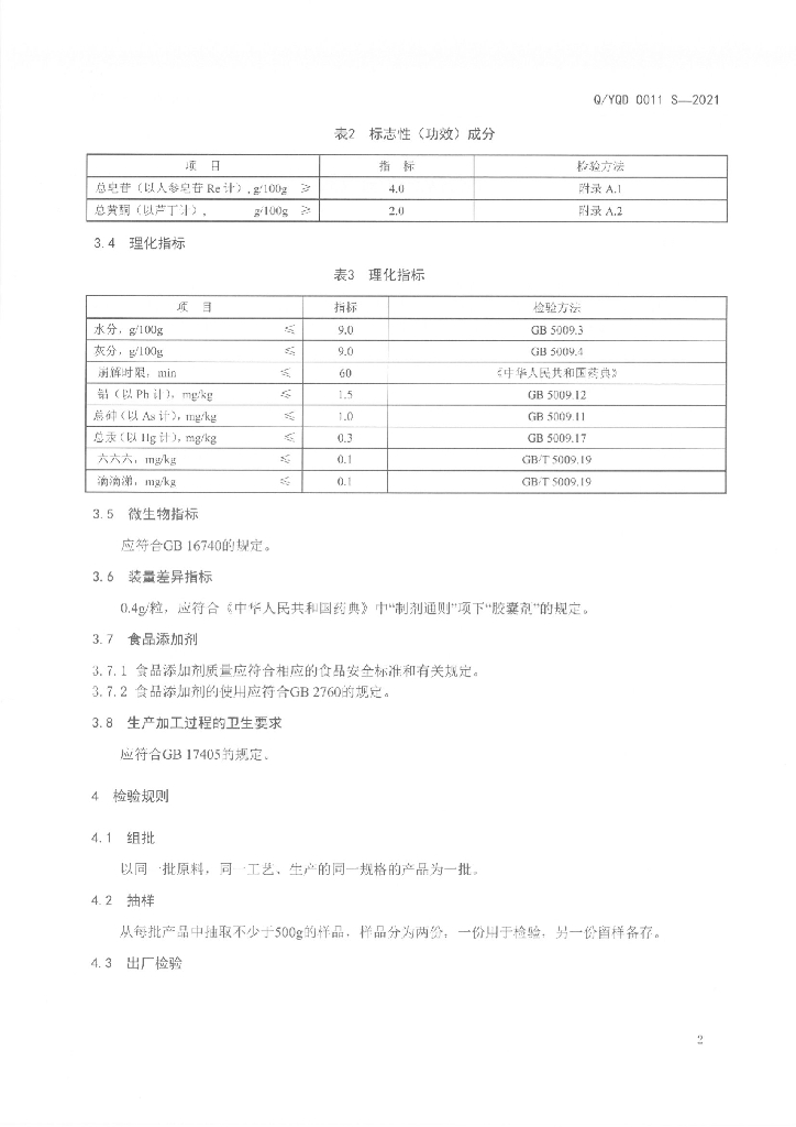 Q/YQD 0011S-2021 标准预览