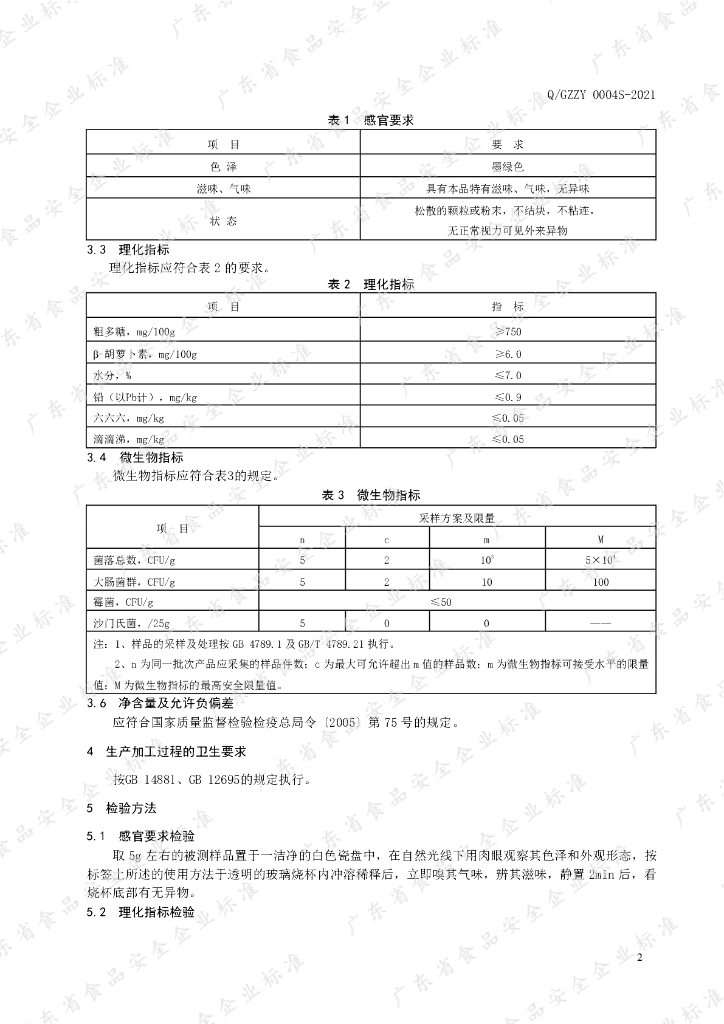 Q/GZZY 0004S-2021 标准预览