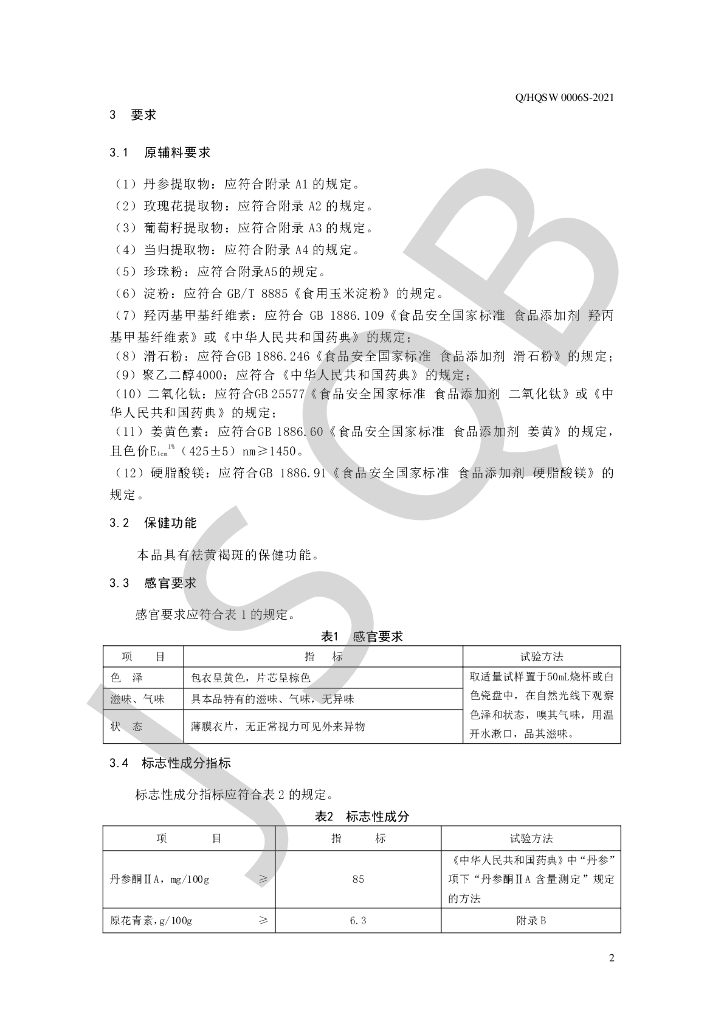 Q/HQSW 0006S-2021 标准预览