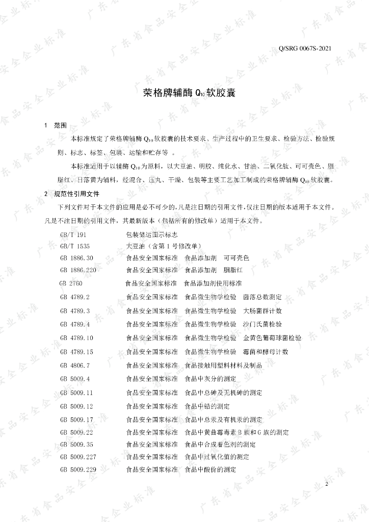 Q/SRG 0067S-2021 标准预览