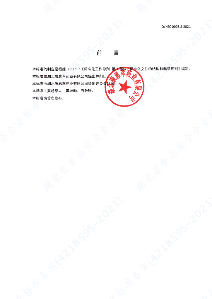Q/KEC 0008S-2021 标准预览
