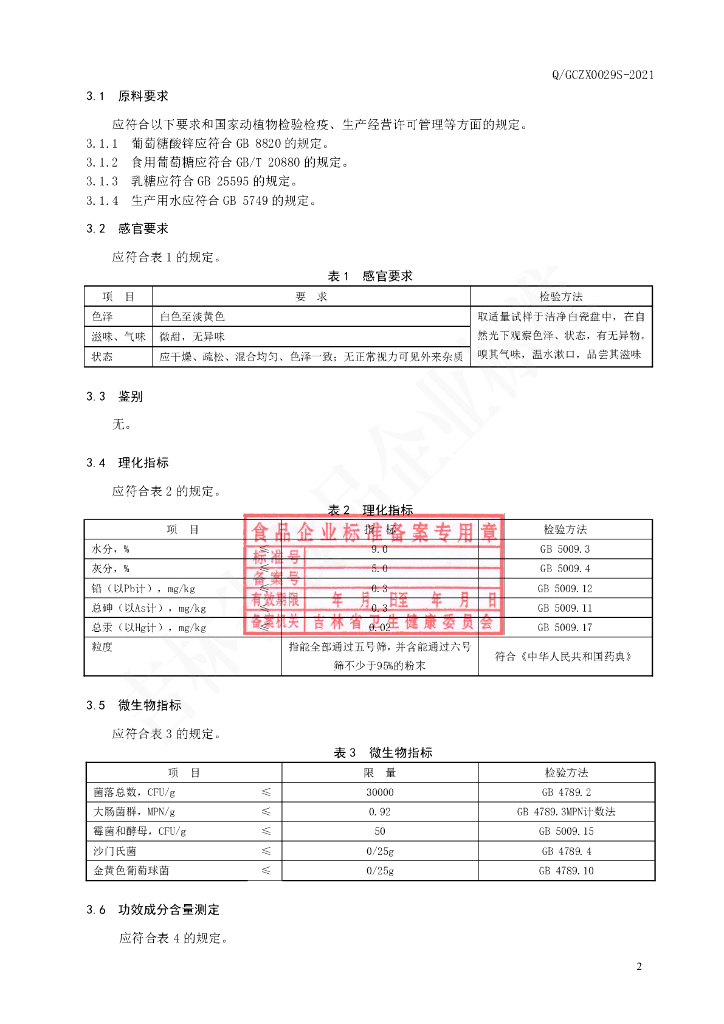 Q/GCZX 0029S-2021 标准预览
