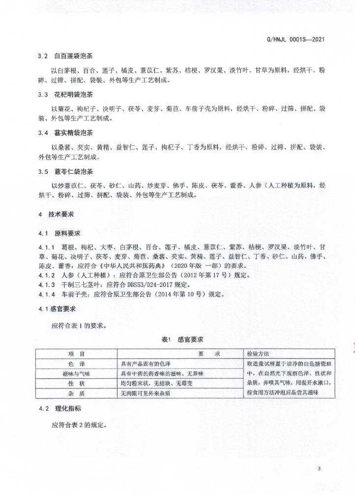 Q/HNJL 0001S-2021 标准预览