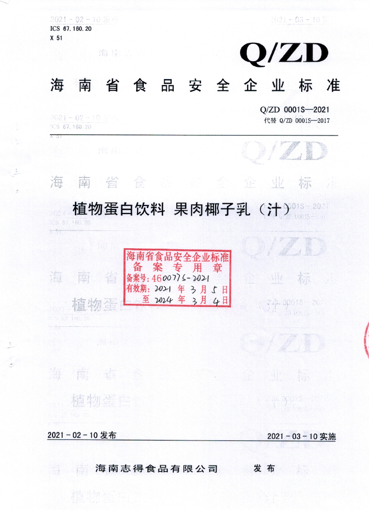 Q/ZD 0001S-2021 标准预览
