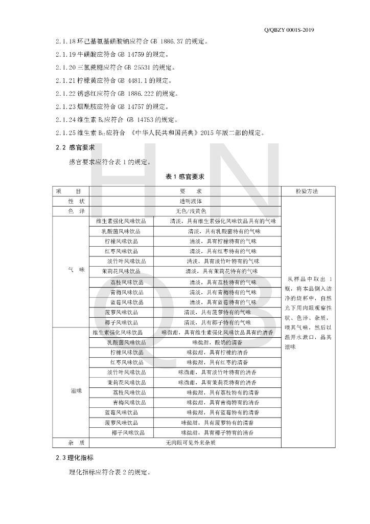 Q/QBZY 0001S-2019 标准预览