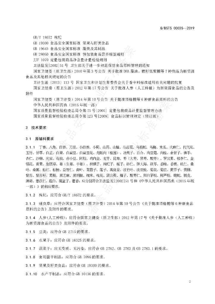 Q/BSTS 0003S-2019 标准预览
