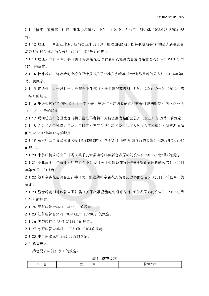Q/HJSS 0500S-2019 标准预览
