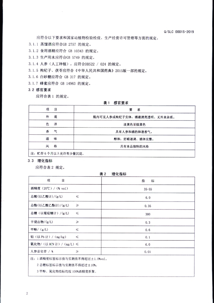 Q/SLC 0001S-2019 标准预览