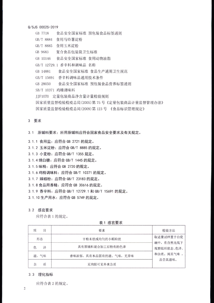 Q/SJS 0002S-2019 标准预览