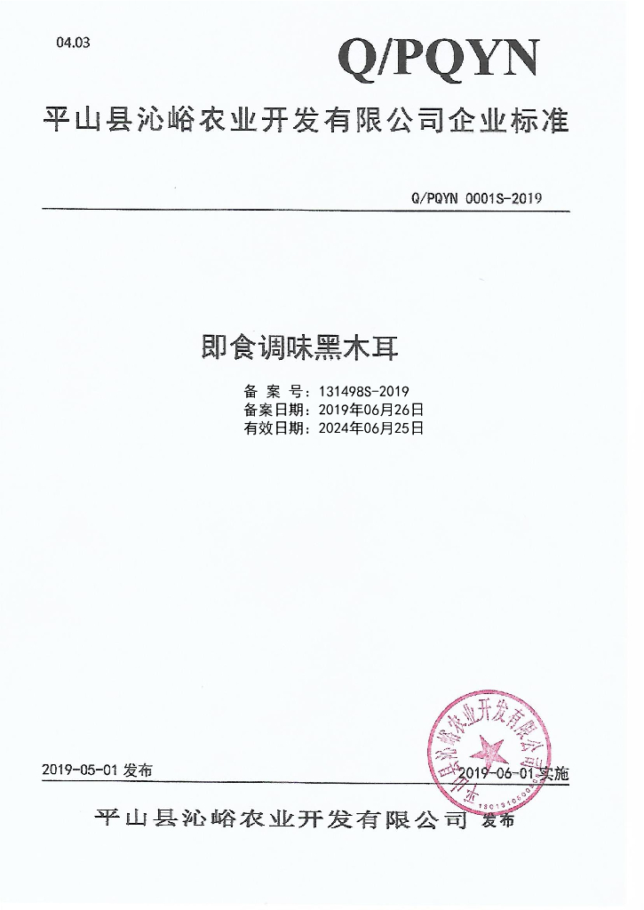QPQYN 0001S-2019 标准预览