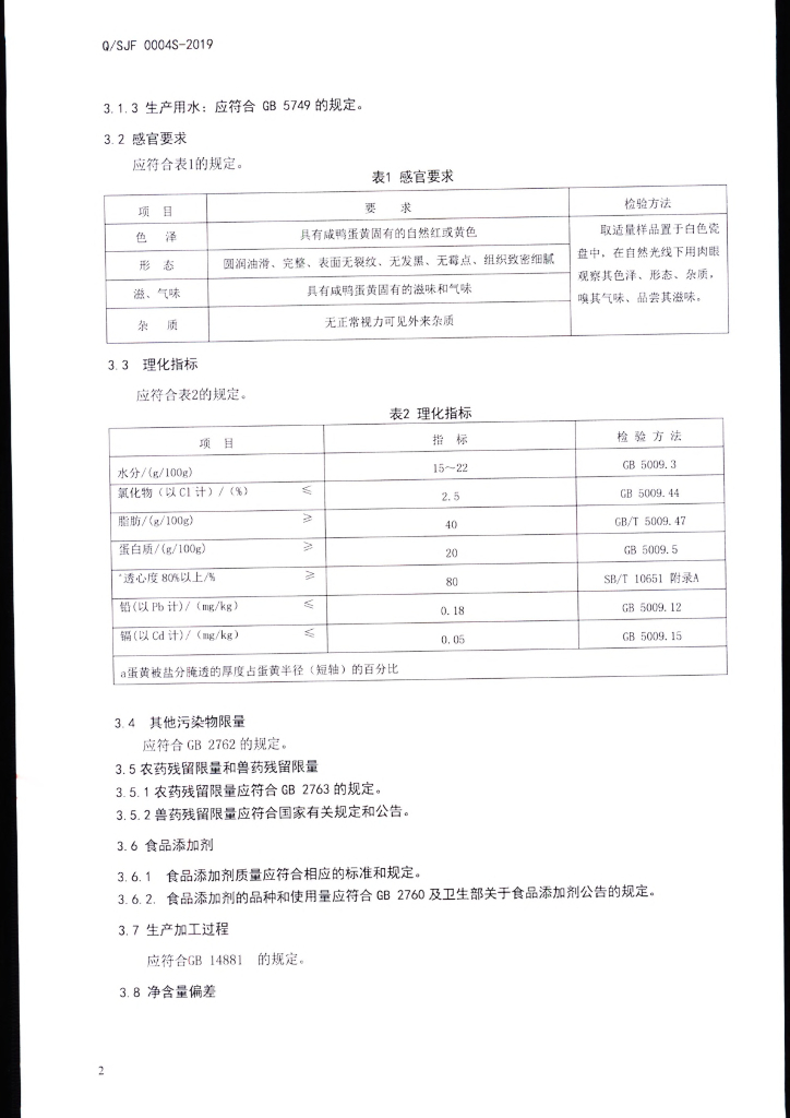 Q/SJF 0004S-2019 标准预览