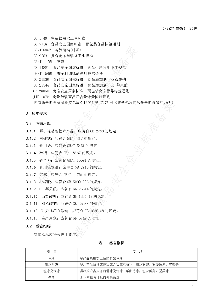 Q/ZZXY 0008S-2019 标准预览