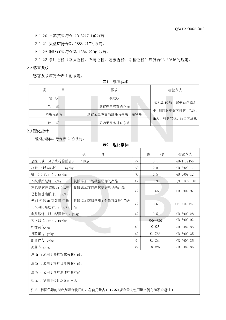 Q/WDX 0002S-2019 标准预览