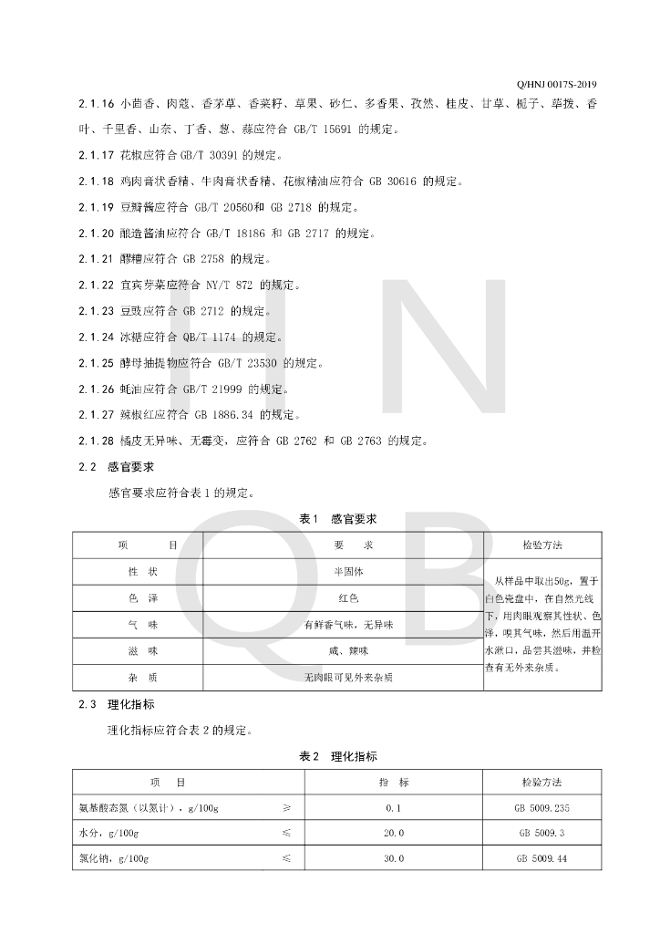 Q/HNJ 0017S-2019 标准预览