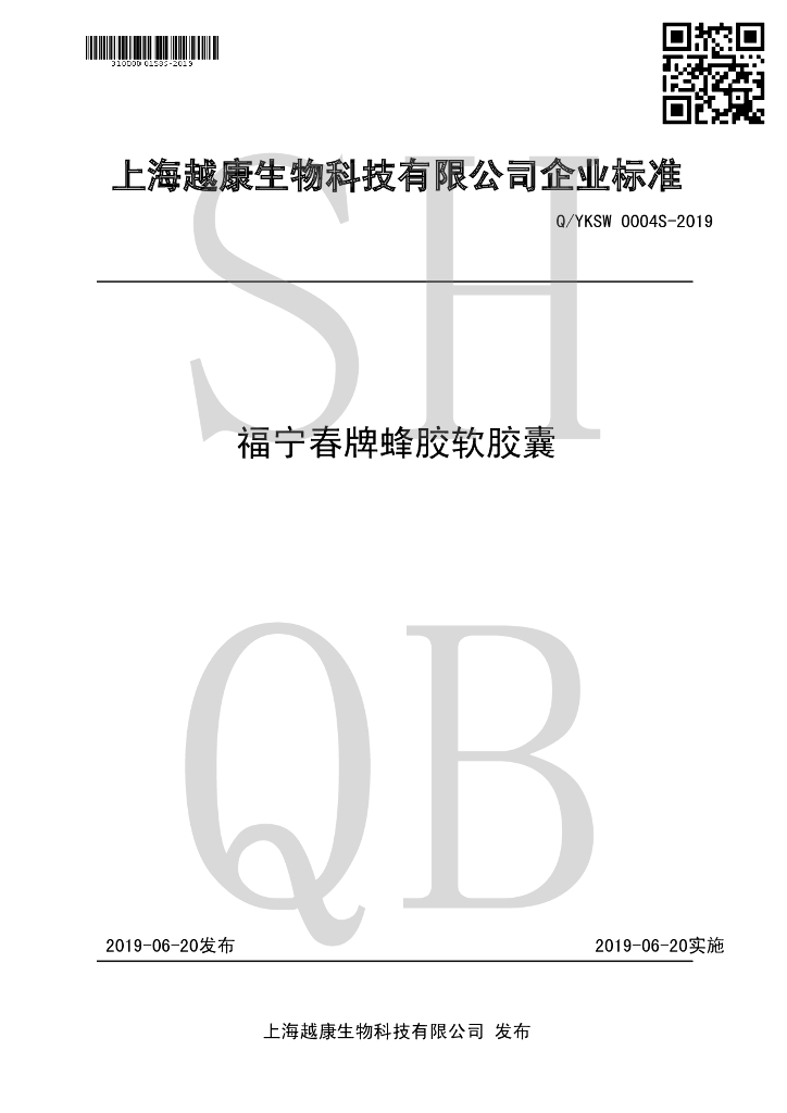 Q/YKSW 0004S-2019 标准预览
