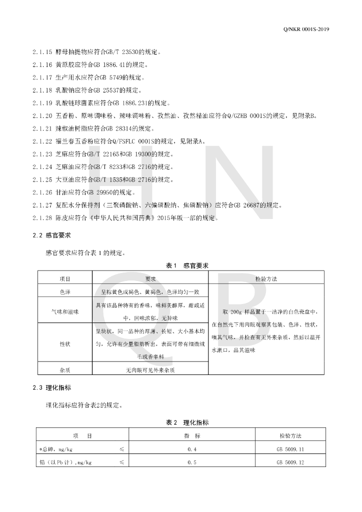 Q/NKR 0001S-2019 标准预览