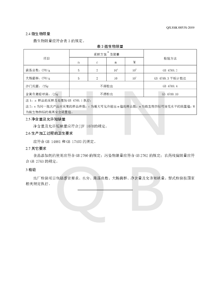 Q/LSSK 0053S-2019 标准预览