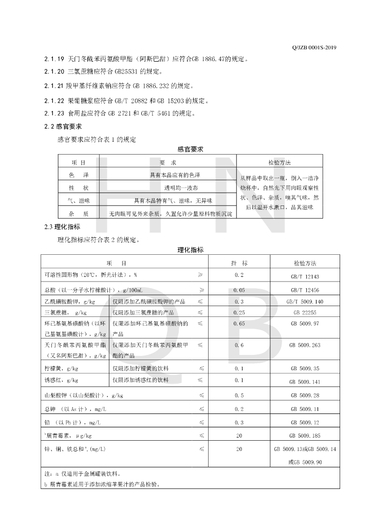 Q/JZB 0001S-2019 标准预览