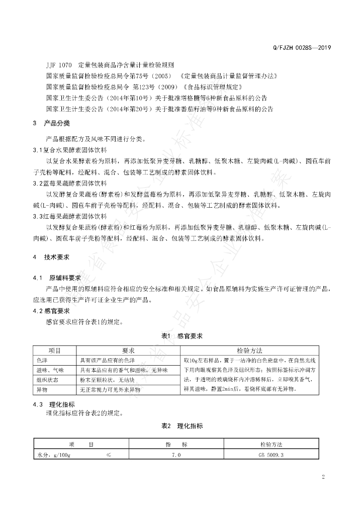 Q/FJZH 0028S-2019 标准预览
