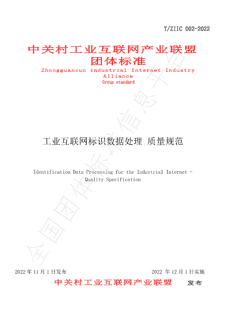 T/ZIIC 002-2022 标准预览
