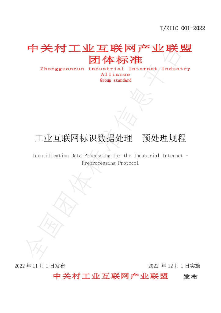 T/ZIIC 001-2022 标准预览