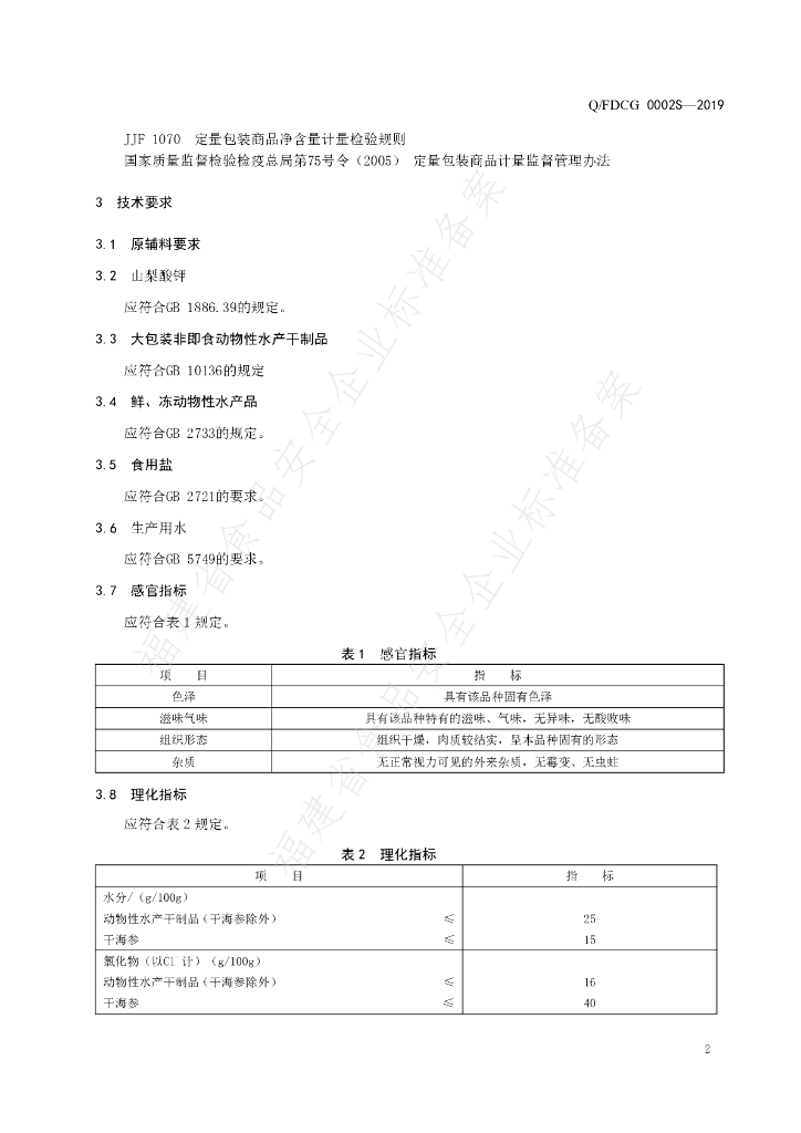 Q/FDCG 0002S-2019 标准预览