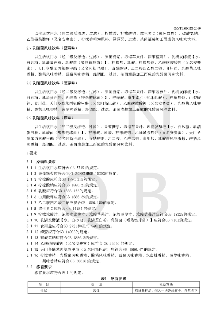 Q/XTL 0002S-2019 标准预览