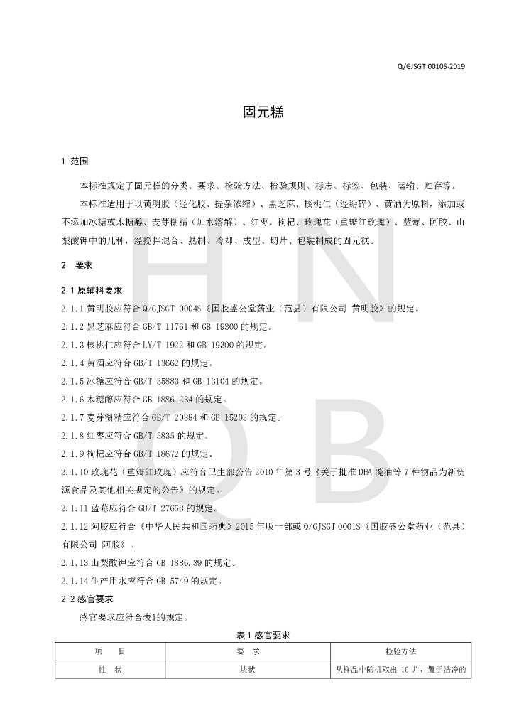 Q/GJSGT 0010S-2019 标准预览
