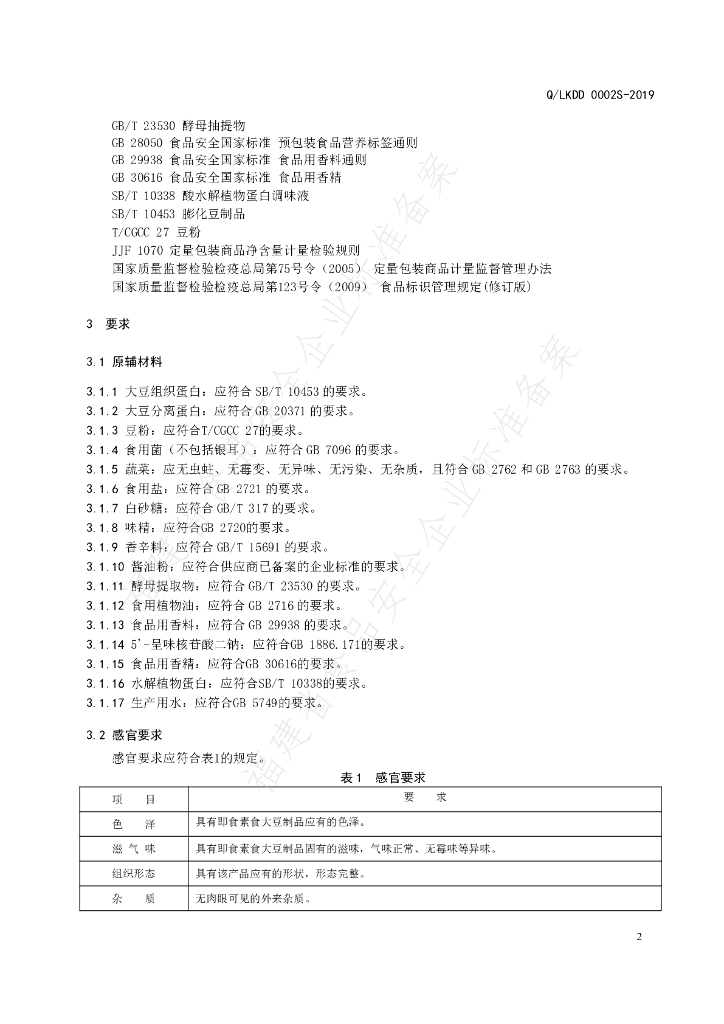 Q/LKDD 0002S-2019 标准预览