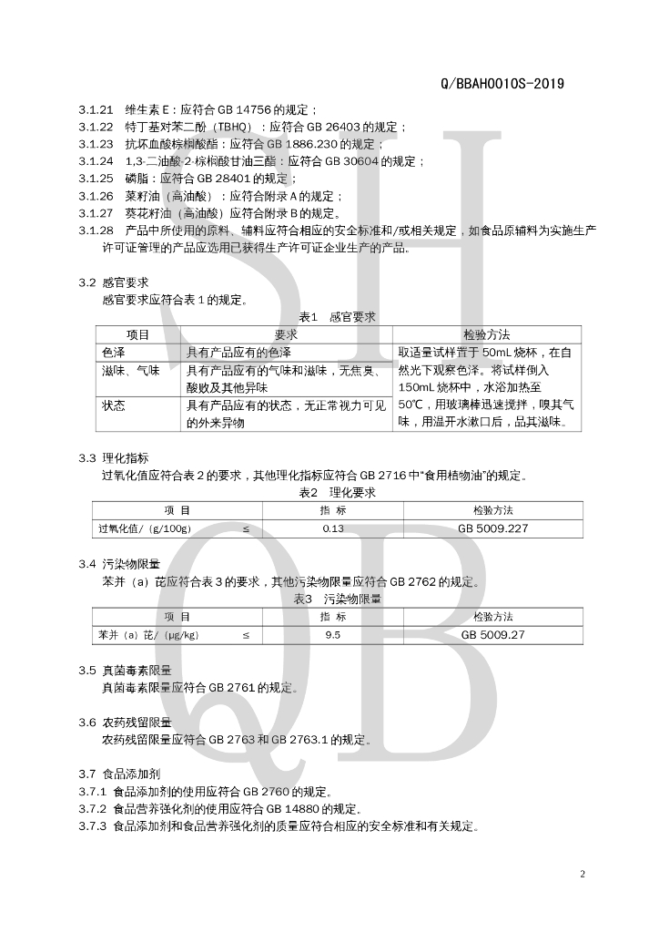 Q/BBAH 0010S-2019 标准预览