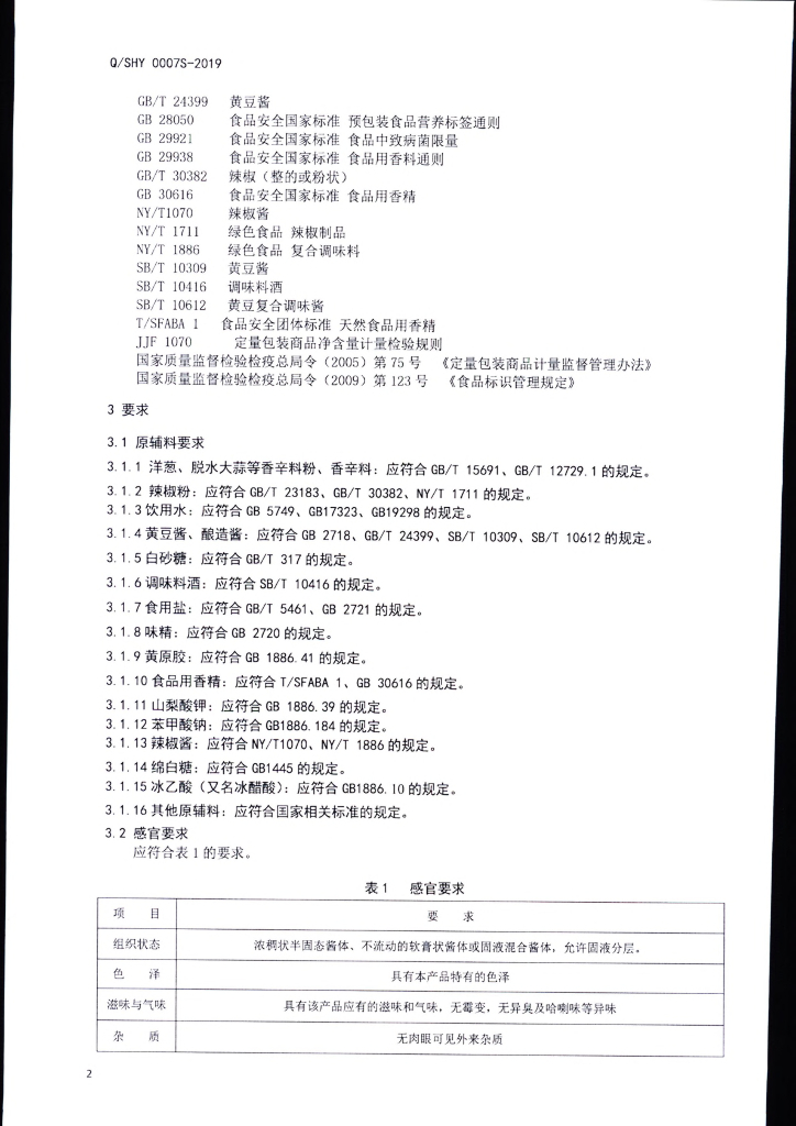 Q/SHY 0007S-2019 标准预览